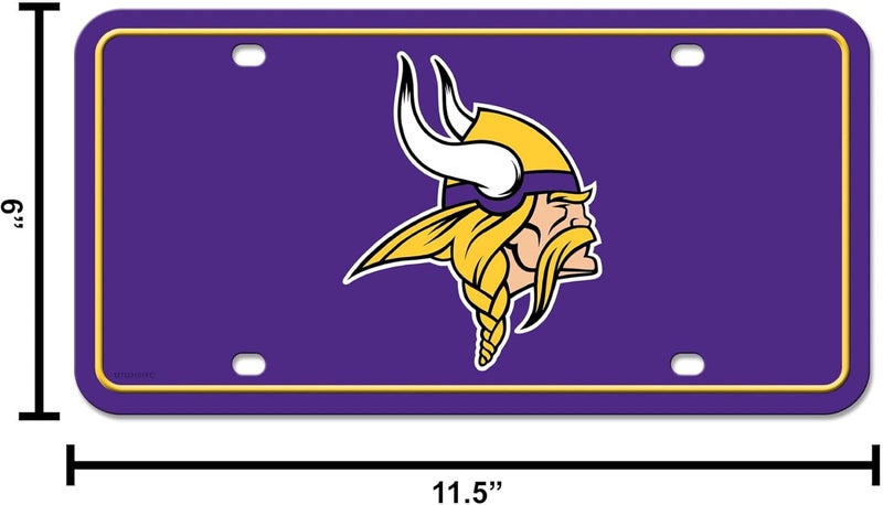 UNIQUELY ORIGINAL STORE NFL Football Minnesota Vikings Team Logo Metal Auto Tag 6" x 12" - Great for Truck/Car/SUV - Image 5